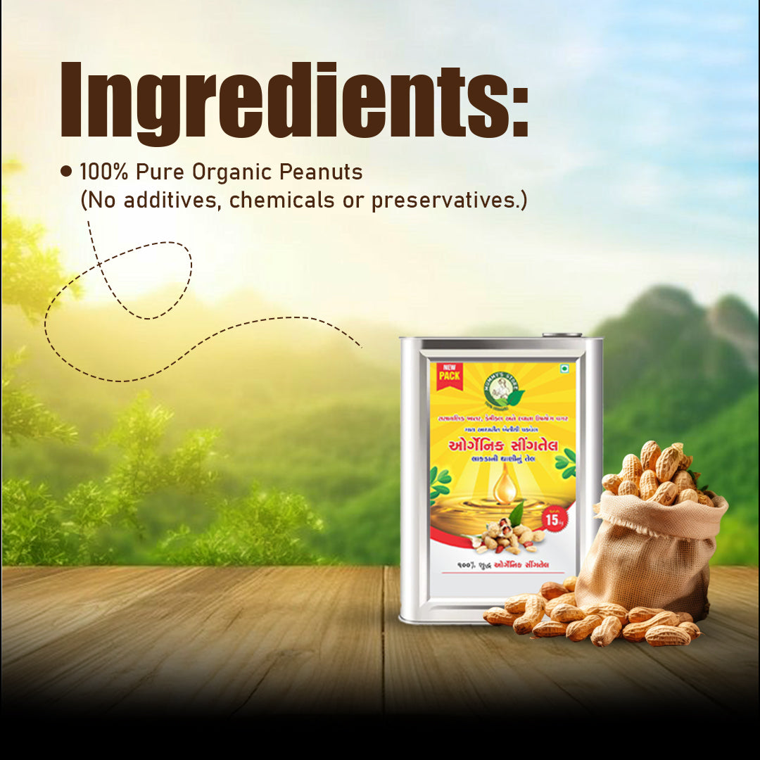 Mummy’s Store Organic Cold-Pressed Peanut Oil