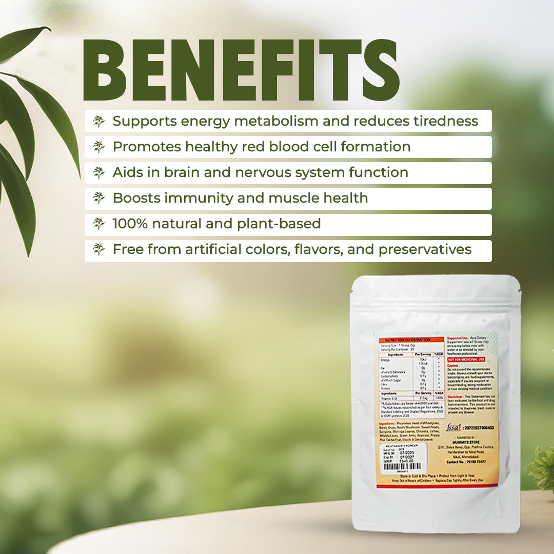 Mummy’s Store Natural Vitamin B12 Powder