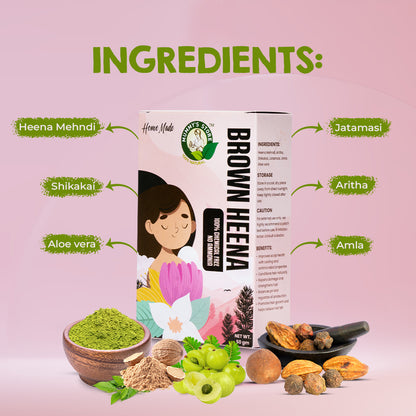 Brown Heena – 100% Natural Hair Colour