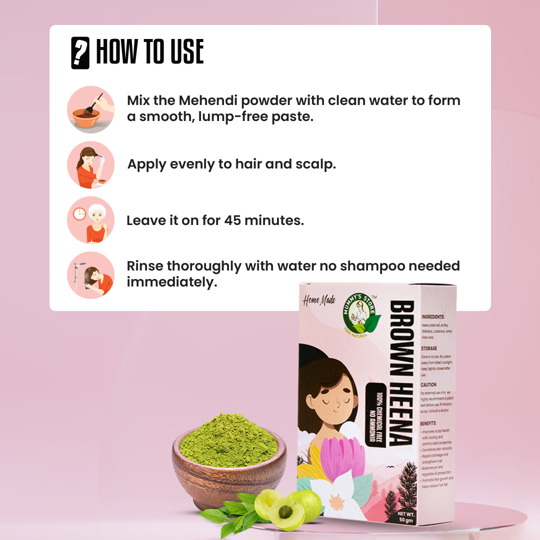 Brown Heena – 100% Natural Hair Colour