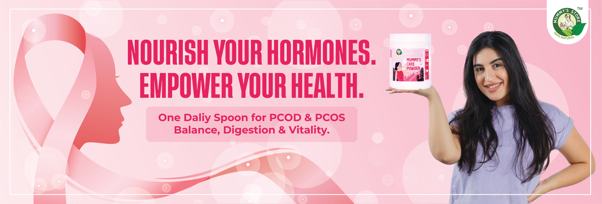 Organic nutrition powder for woman